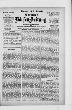 Berliner Börsen-Zeitung vom 03.01.1912