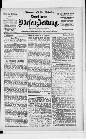 Berliner Börsen-Zeitung on Jan 28, 1912
