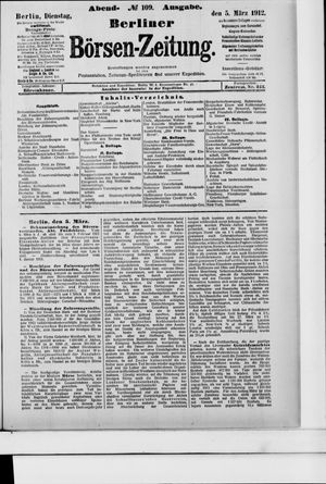 Berliner Börsen-Zeitung vom 05.03.1912