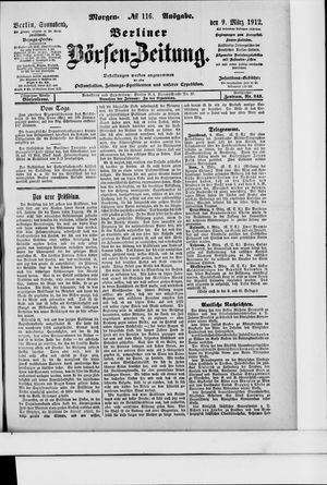 Berliner Börsen-Zeitung vom 09.03.1912