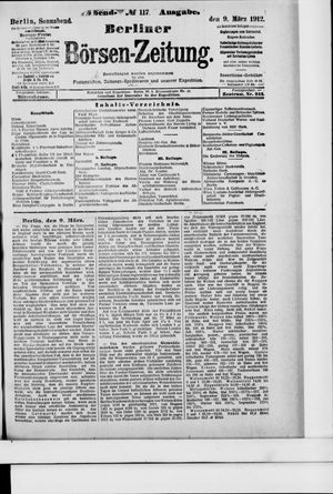 Berliner Börsen-Zeitung on Mar 9, 1912