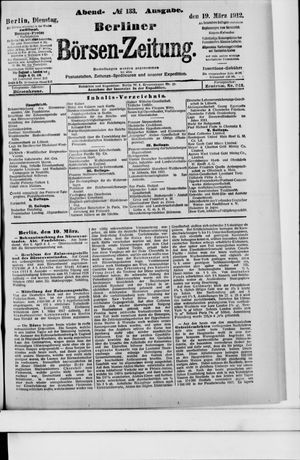 Berliner Börsen-Zeitung vom 19.03.1912