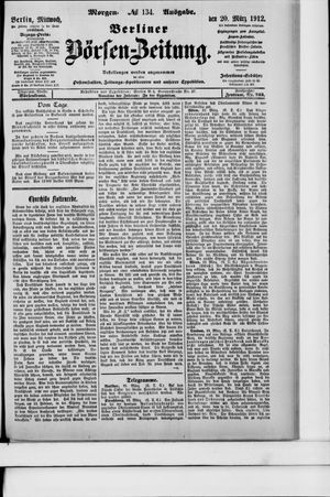 Berliner Börsen-Zeitung vom 20.03.1912