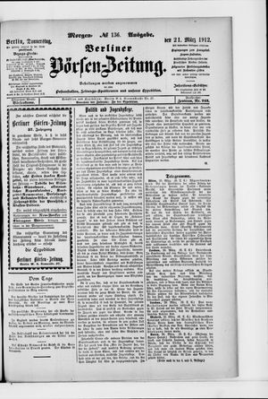 Berliner Börsen-Zeitung vom 21.03.1912