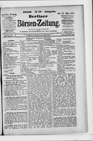 Berliner Börsen-Zeitung vom 22.03.1912