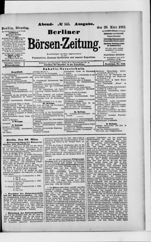 Berliner Börsen-Zeitung vom 26.03.1912