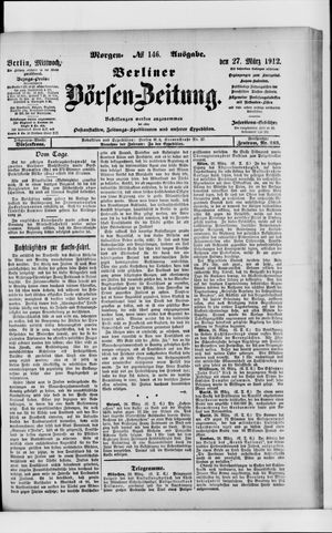 Berliner Börsen-Zeitung vom 27.03.1912