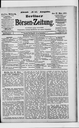 Berliner Börsen-Zeitung vom 27.03.1912
