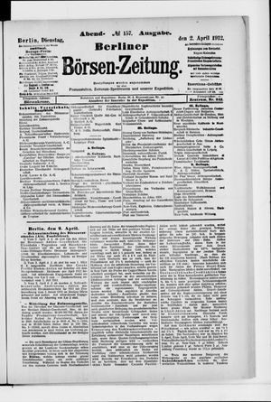 Berliner Börsen-Zeitung vom 02.04.1912