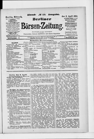 Berliner Börsen-Zeitung vom 03.04.1912