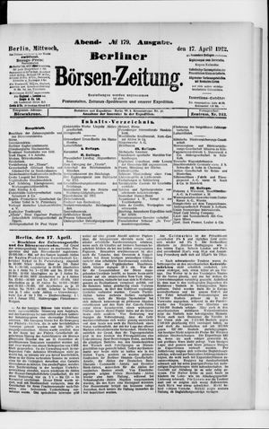 Berliner Börsen-Zeitung on Apr 17, 1912