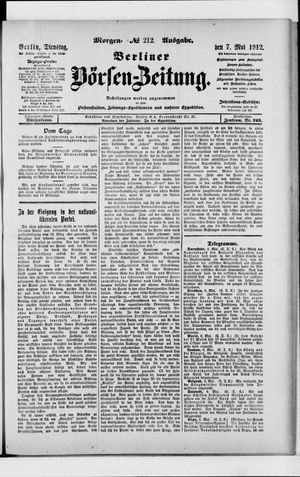 Berliner Börsen-Zeitung vom 07.05.1912
