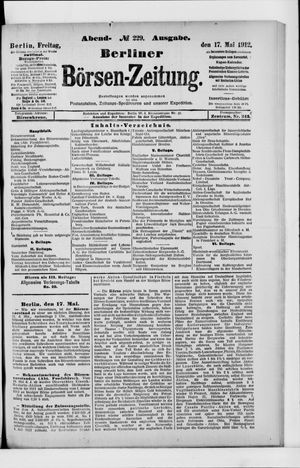 Berliner Börsen-Zeitung vom 17.05.1912
