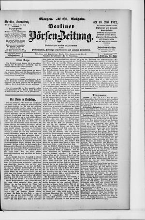 Berliner Börsen-Zeitung vom 18.05.1912