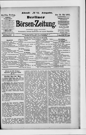 Berliner Börsen-Zeitung vom 24.05.1912