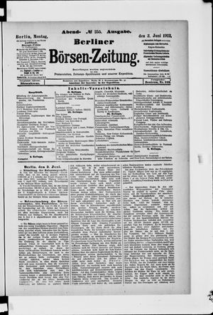 Berliner Börsen-Zeitung vom 03.06.1912