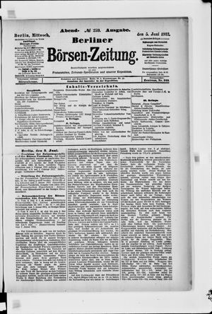 Berliner Börsen-Zeitung vom 05.06.1912