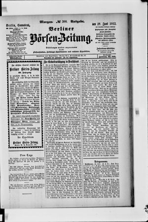 Berliner Börsen-Zeitung vom 29.06.1912