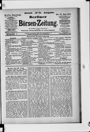 Berliner Börsen-Zeitung vom 29.06.1912