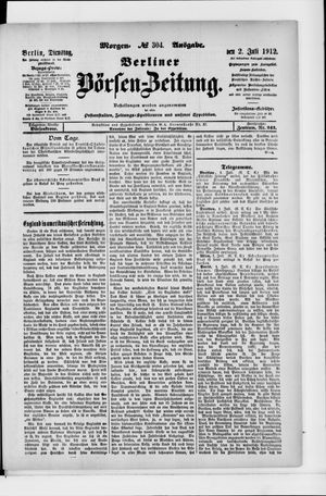 Berliner Börsen-Zeitung vom 02.07.1912