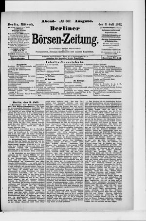 Berliner Börsen-Zeitung on Jul 3, 1912