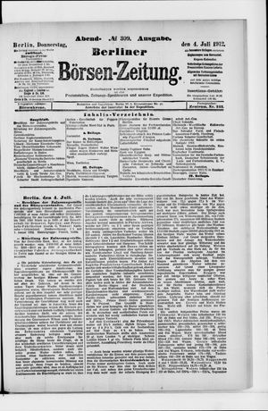 Berliner Börsen-Zeitung on Jul 4, 1912