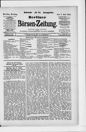Berliner Börsen-Zeitung vom 05.07.1912