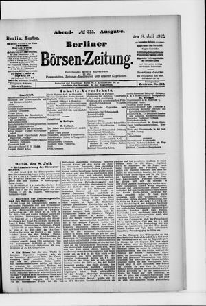 Berliner Börsen-Zeitung vom 08.07.1912