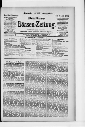 Berliner Börsen-Zeitung vom 09.07.1912