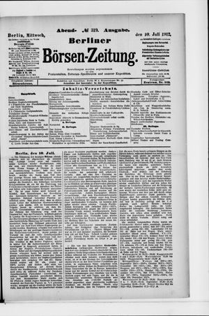 Berliner Börsen-Zeitung vom 10.07.1912