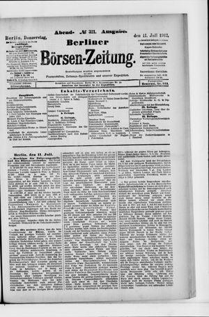 Berliner Börsen-Zeitung vom 11.07.1912