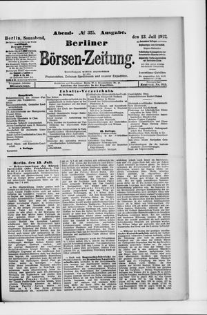 Berliner Börsen-Zeitung vom 13.07.1912