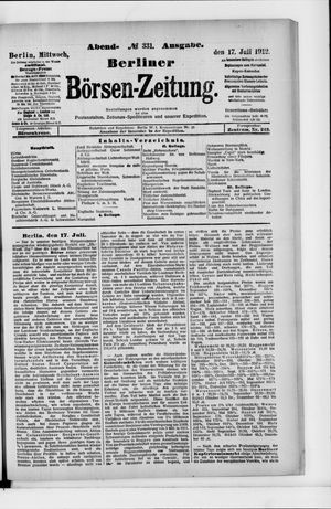 Berliner Börsen-Zeitung vom 17.07.1912