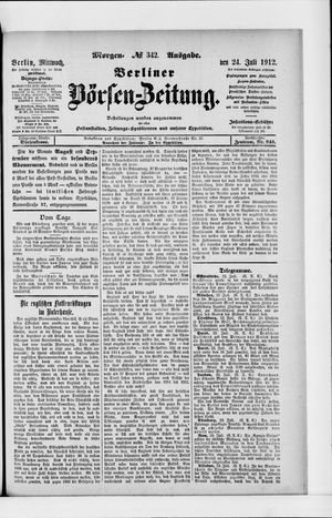 Berliner Börsen-Zeitung vom 24.07.1912
