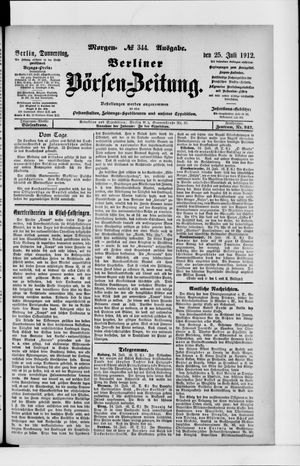 Berliner Börsen-Zeitung vom 25.07.1912