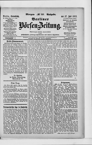 Berliner Börsen-Zeitung vom 27.07.1912