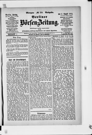 Berliner Börsen-Zeitung vom 02.08.1912