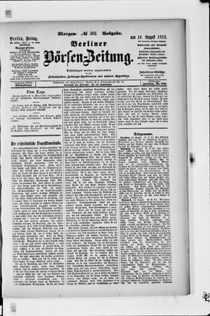 Berliner Börsen-Zeitung vom 16.08.1912
