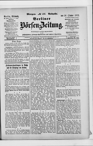 Berliner Börsen-Zeitung vom 16.10.1912