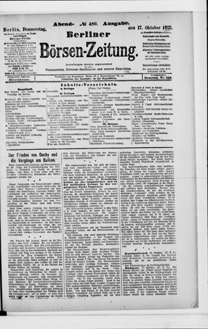Berliner Börsen-Zeitung vom 17.10.1912