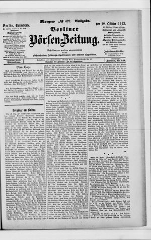 Berliner Börsen-Zeitung vom 19.10.1912
