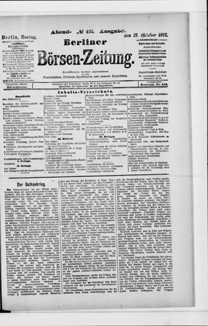 Berliner Börsen-Zeitung vom 21.10.1912