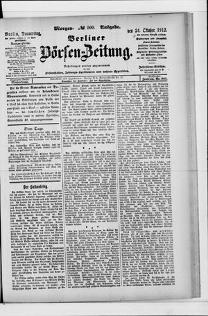 Berliner Börsen-Zeitung vom 24.10.1912