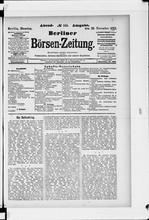 Berliner Börsen-Zeitung vom 26.11.1912