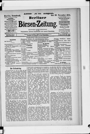 Berliner Börsen-Zeitung vom 30.11.1912