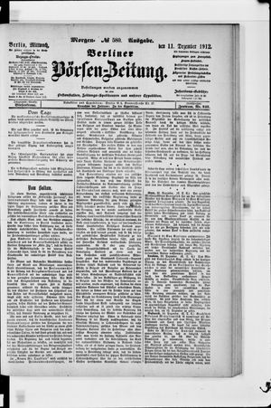Berliner Börsen-Zeitung vom 11.12.1912