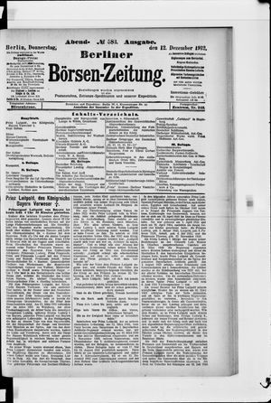 Berliner Börsen-Zeitung vom 12.12.1912