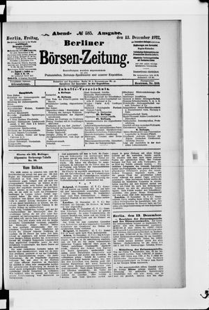 Berliner Börsen-Zeitung vom 13.12.1912