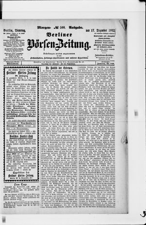 Berliner Börsen-Zeitung vom 17.12.1912
