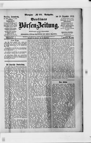 Berliner Börsen-Zeitung vom 28.12.1912